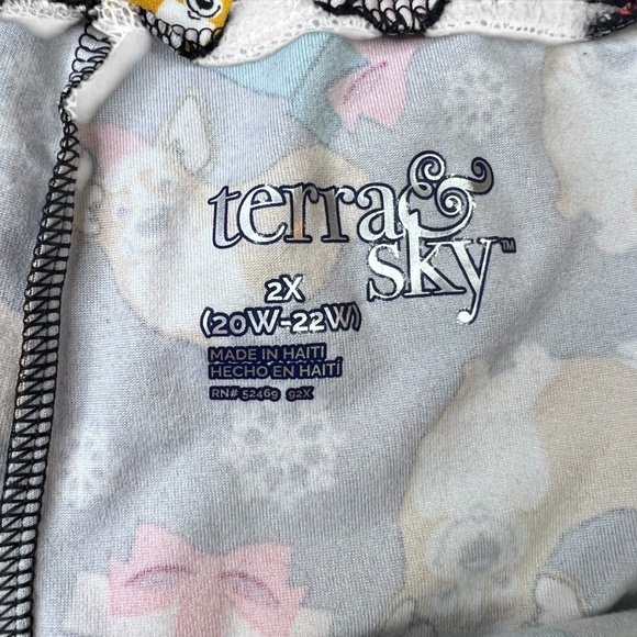 Terra & Sky Women's Welsh Corgi Santa Christmas Leggings Pants - Picture 9 of 12